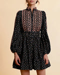 Baby Cord Shirt Dress - Dark Blossom