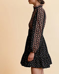 Baby Cord Shirt Dress - Dark Blossom