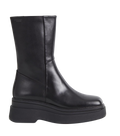 Carla Zipper Boots - Black