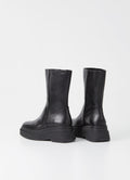 Carla Zipper Boots - Black