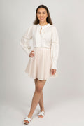 Luna Broderie Anglaise Skirt - Moonbeam