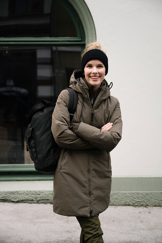 Mellow Vattert Parkas II - Armygrønn