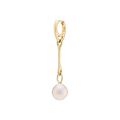 Squash Earring - White Pearl Gold