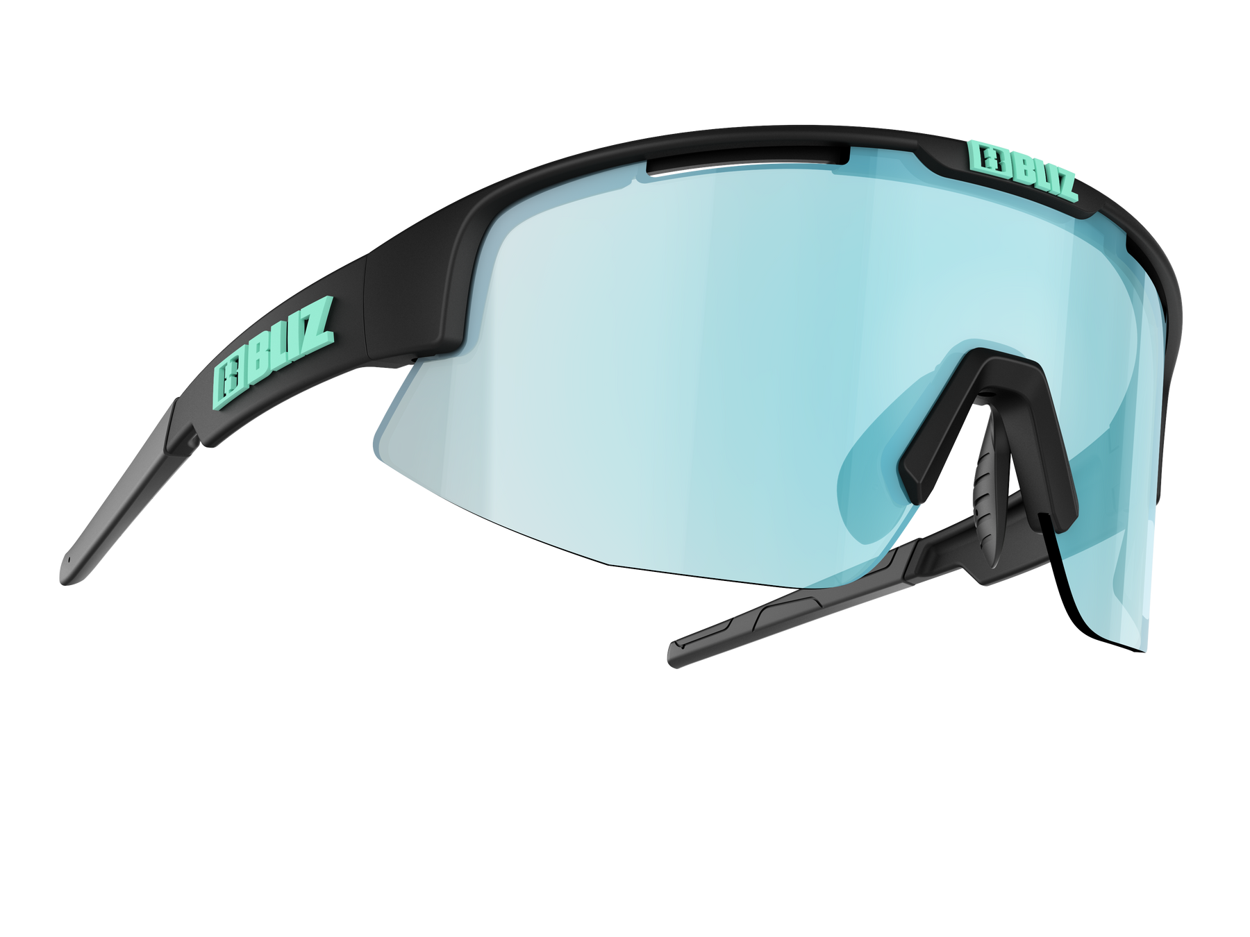 Active Matrix Small - Matt Black - Smoke With Ice Blue Multi