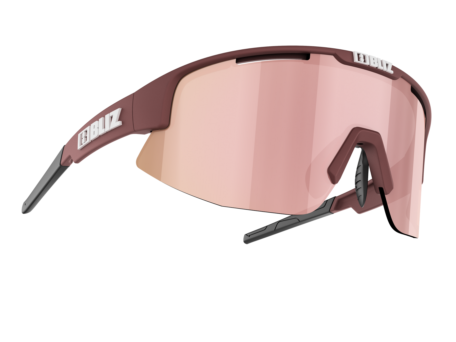 Active Matrix Small - Matt Burgundy - Brown With Rose Multi