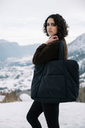 Mellow Ivy Vattert Tote - Sort