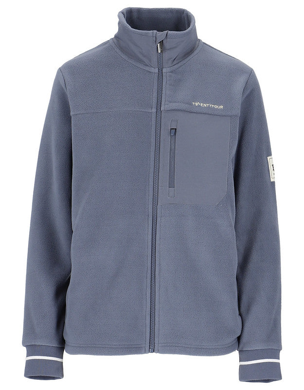 1222 ST Fleece Jakke - Skiferblå