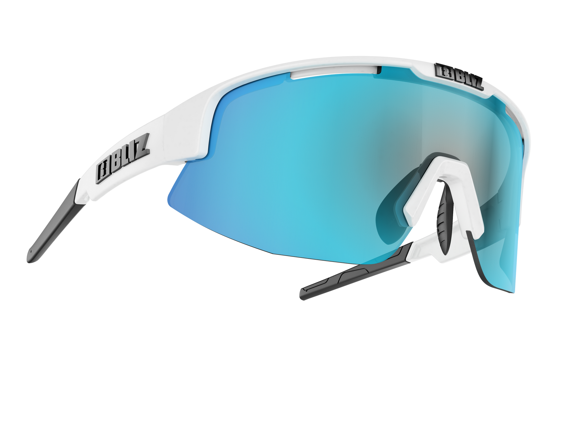 Active Matrix Small - Matt White - Smoke With Blue Multi