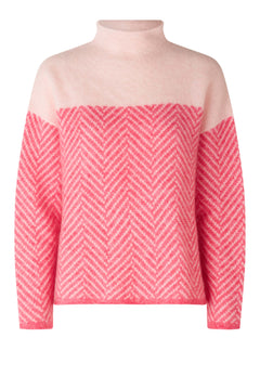 Herrin Knit T-Neck - Camellia Rose