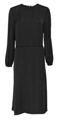 Felina Polysilk Dress - Black - Moss Copenhagen - Kjoler - VILLOID.no
