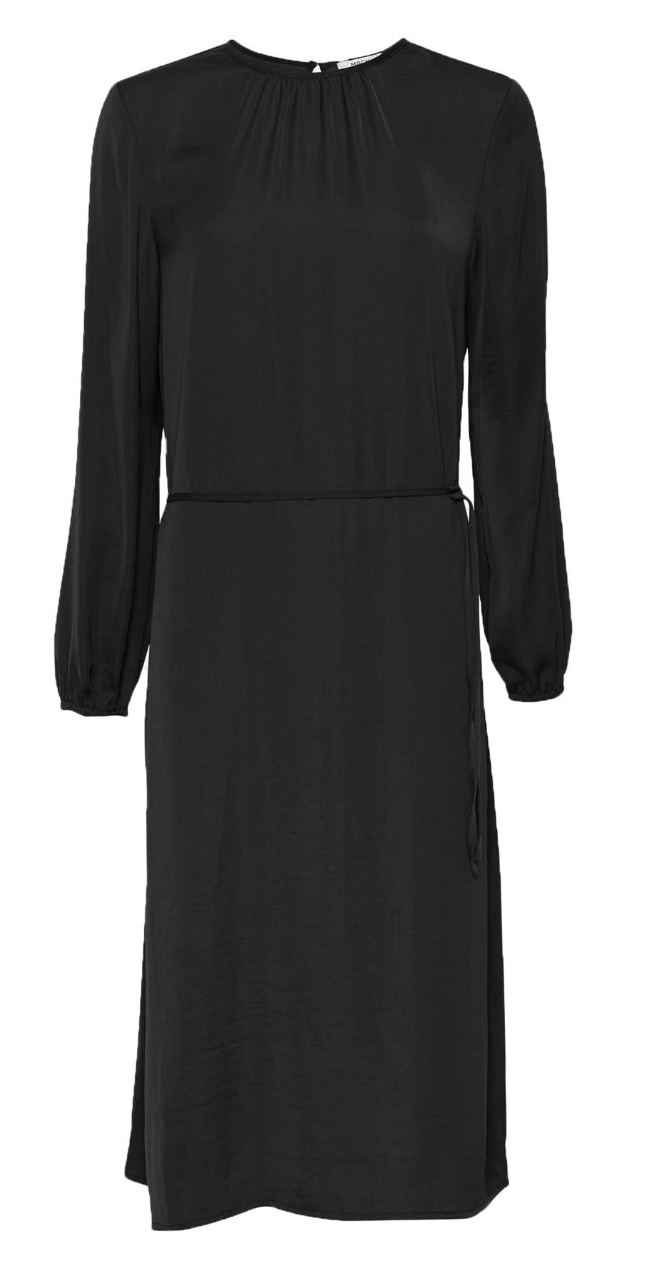 Felina Polysilk Dress - Black - Moss Copenhagen - Kjoler - VILLOID.no