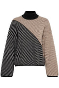 RancelIW Pullover - Mocha Grey/Black