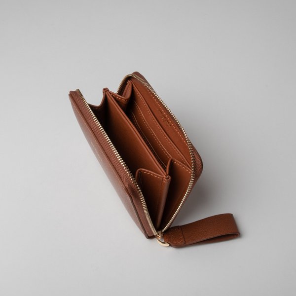 Small Zip Purse - Tan