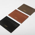 Credit Card Holder - Tan Grained Leather