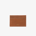 Credit Card Holder - Tan Grained Leather