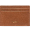 Credit Card Holder - Tan Grained Leather