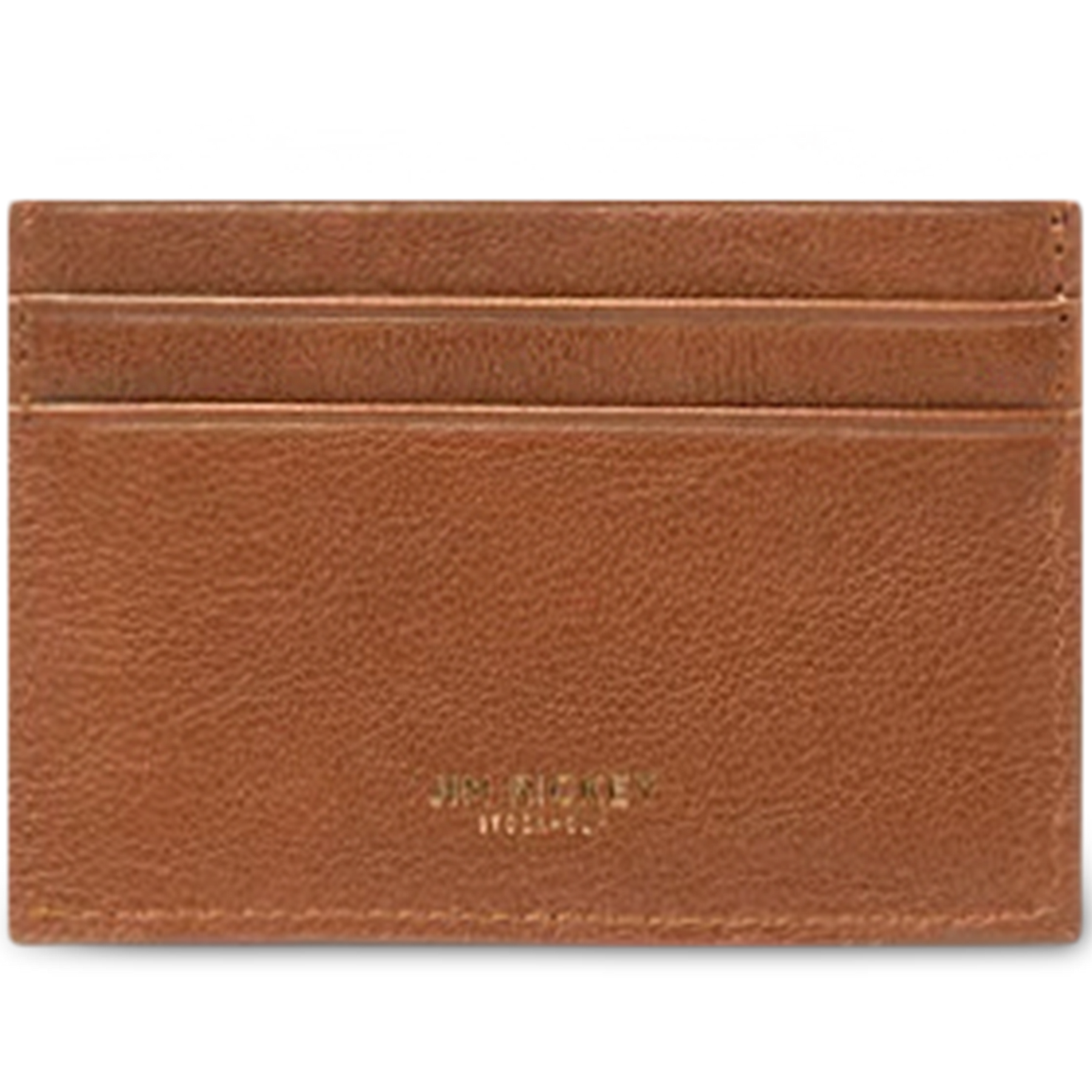 Credit Card Holder - Tan Grained Leather