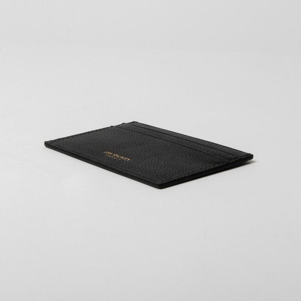 Credit Card Holder - Black Grained Leather