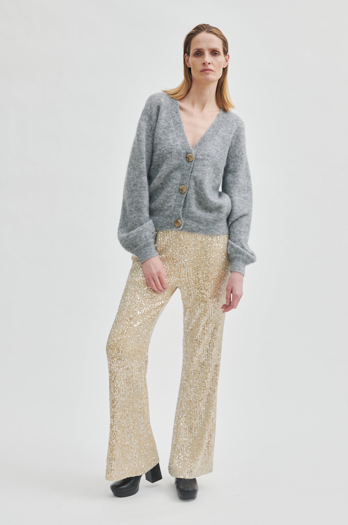 Shine On Trousers - Silver
