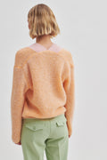 Vibse Knit V-Neck - Apricot