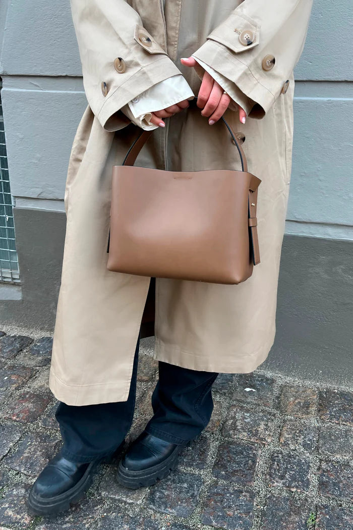 Leata Leather Bag - Brun