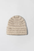 Montpellier Beanie - Brown Cream Stripe
