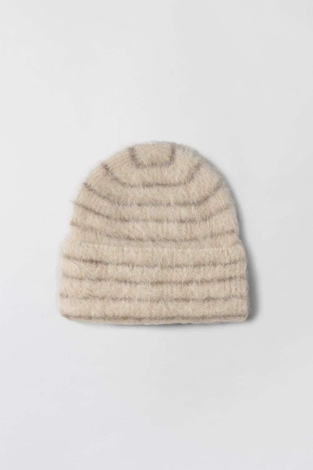 Montpellier Beanie - Brown Cream Stripe