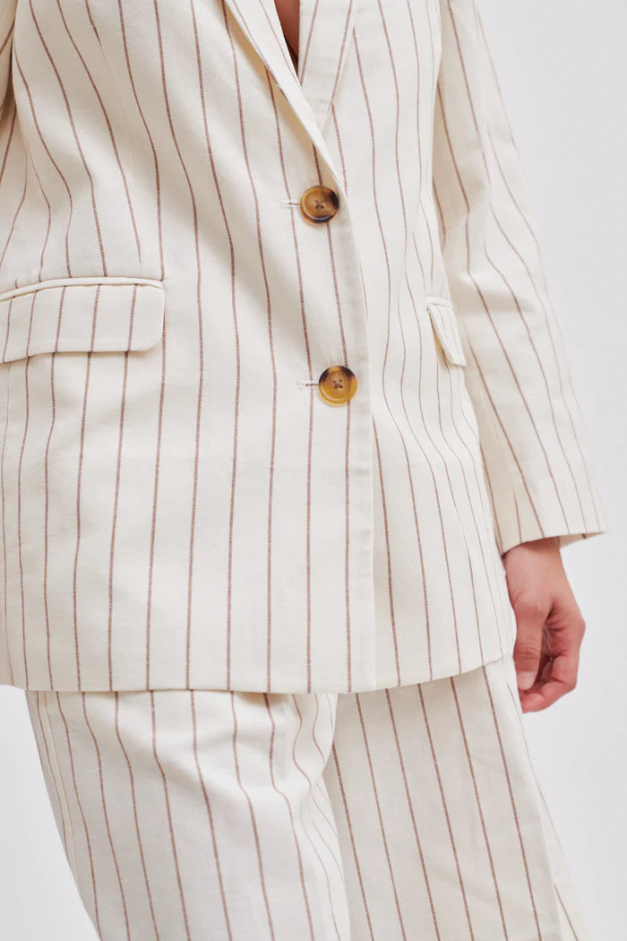 Spigato Blazer - Antique White