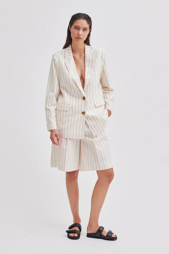 Spigato Blazer - Antique White