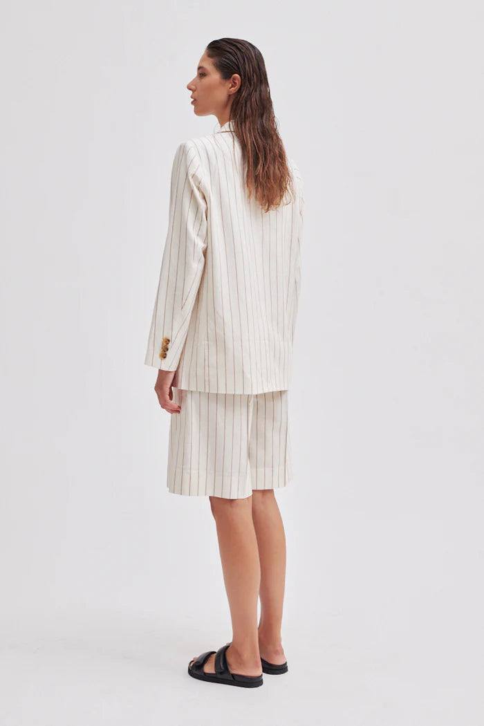 Spigato Blazer - Antique White