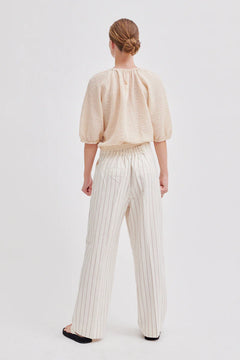 Spigato Trousers - Antique White