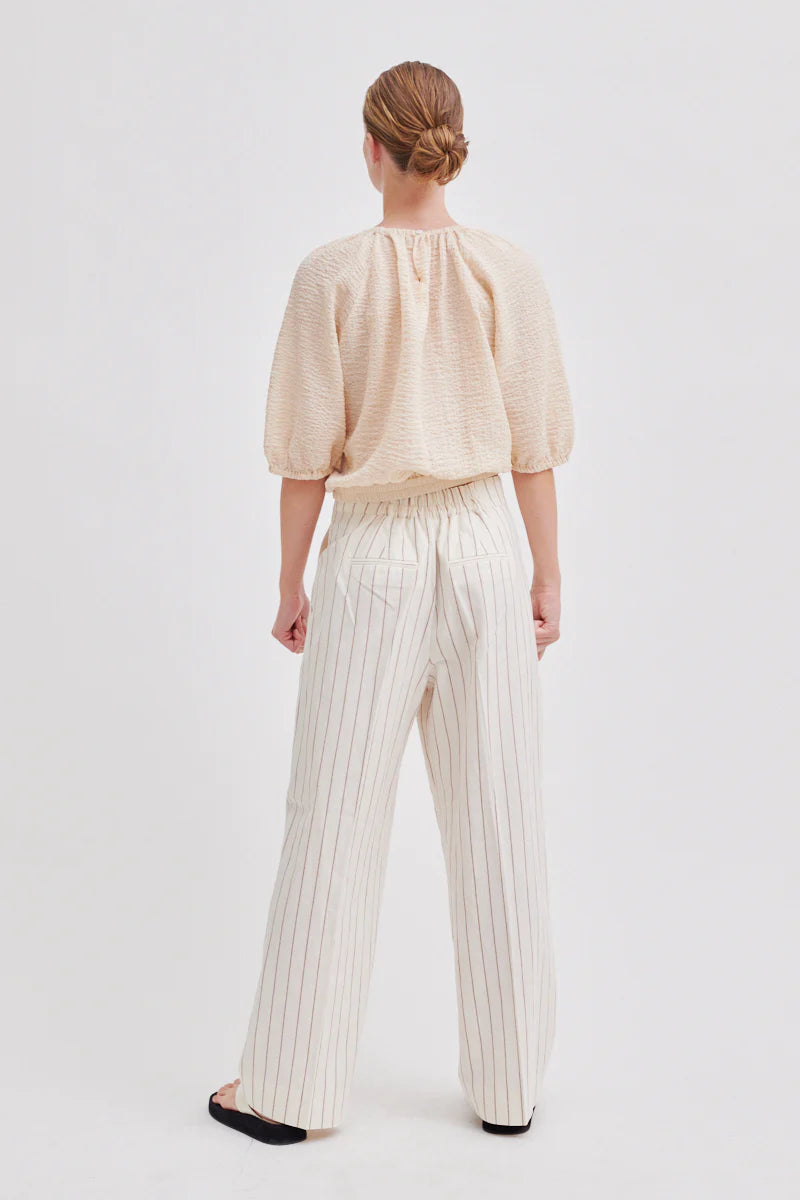 Spigato Trousers - Antique White