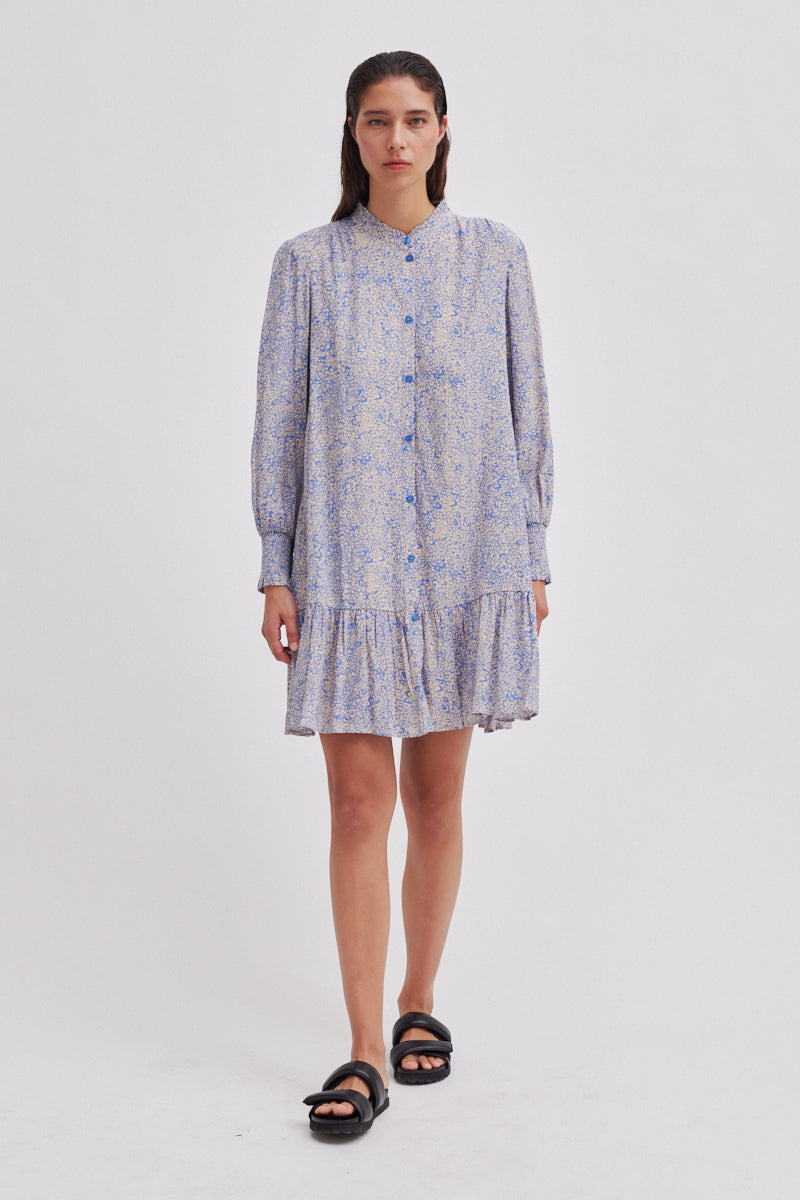 Gioia Mini Dress - Blue Yonder