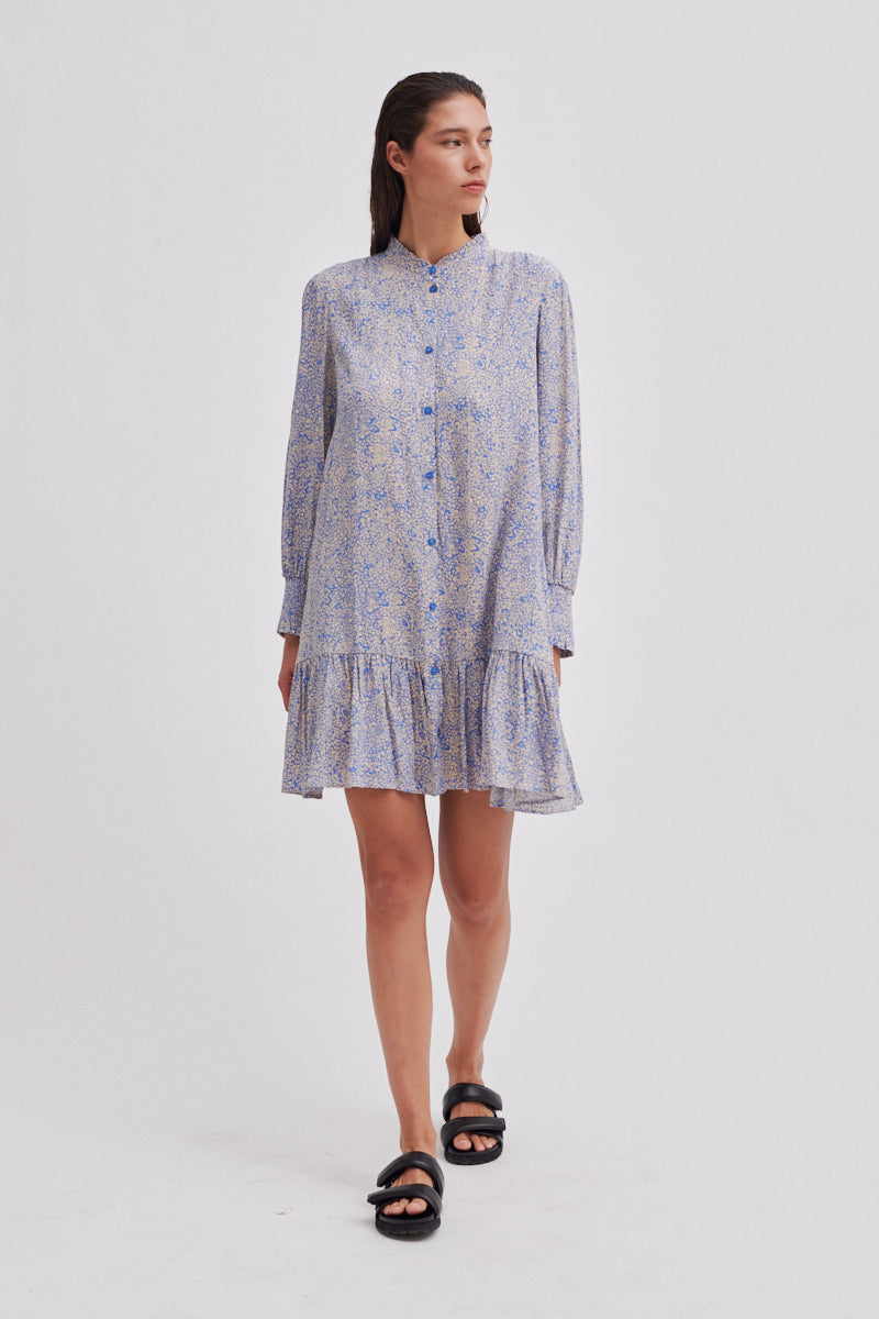Gioia Mini Dress - Blue Yonder