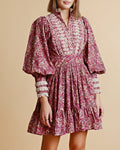 Poplin Mini Dress - Paisley