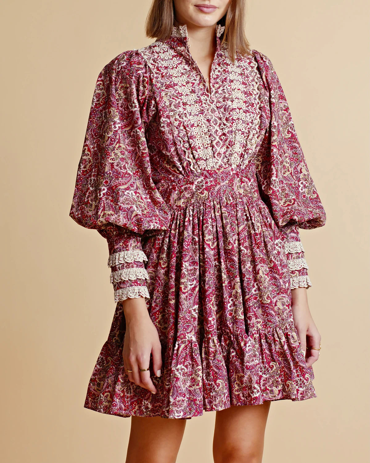 Poplin Mini Dress - Paisley