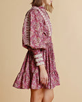 Poplin Mini Dress - Paisley