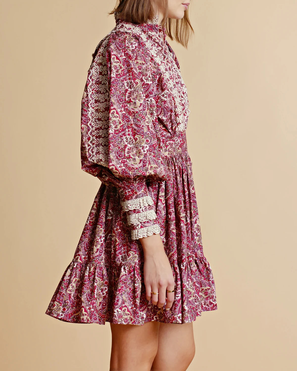 Poplin Mini Dress - Paisley
