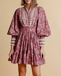Poplin Mini Dress - Paisley