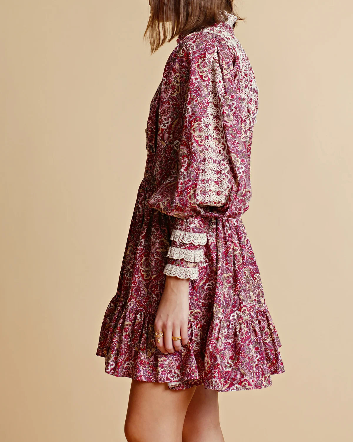 Poplin Mini Dress - Paisley