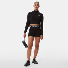 W Flex Crop Zip Through - Tnf Black