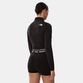 W Flex Crop Zip Through - Tnf Black