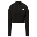 W Flex Crop Zip Through - Tnf Black