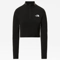 W Flex Crop Zip Through - Tnf Black
