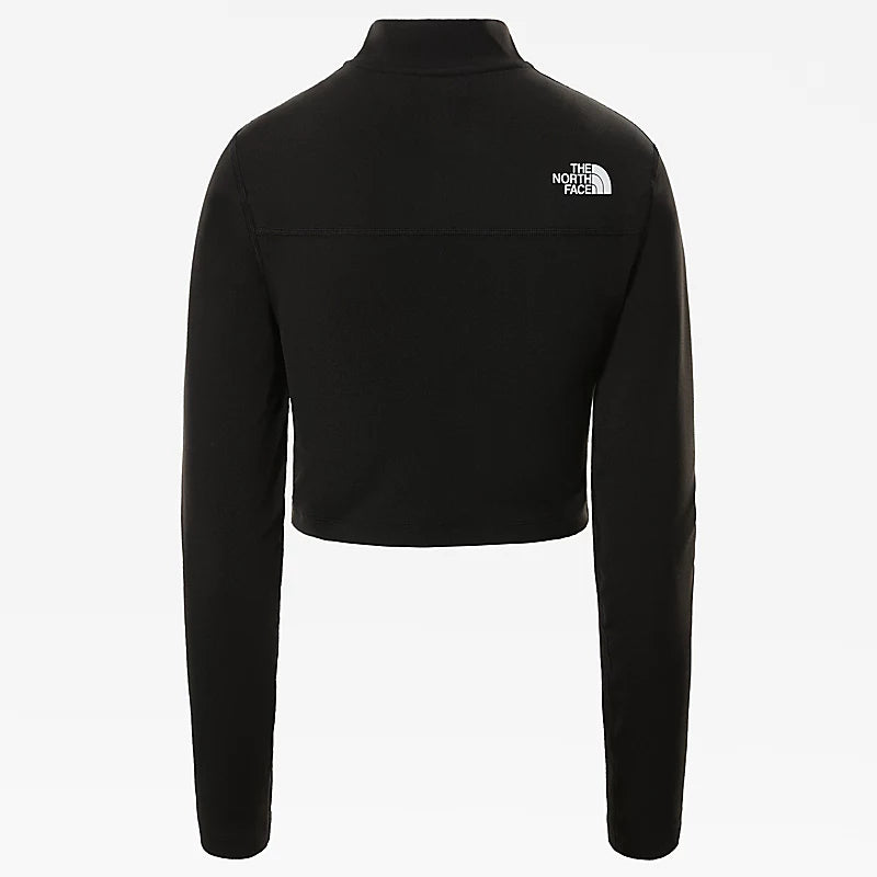 W Flex Crop Zip Through - Tnf Black