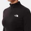 W Flex Crop Zip Through - Tnf Black