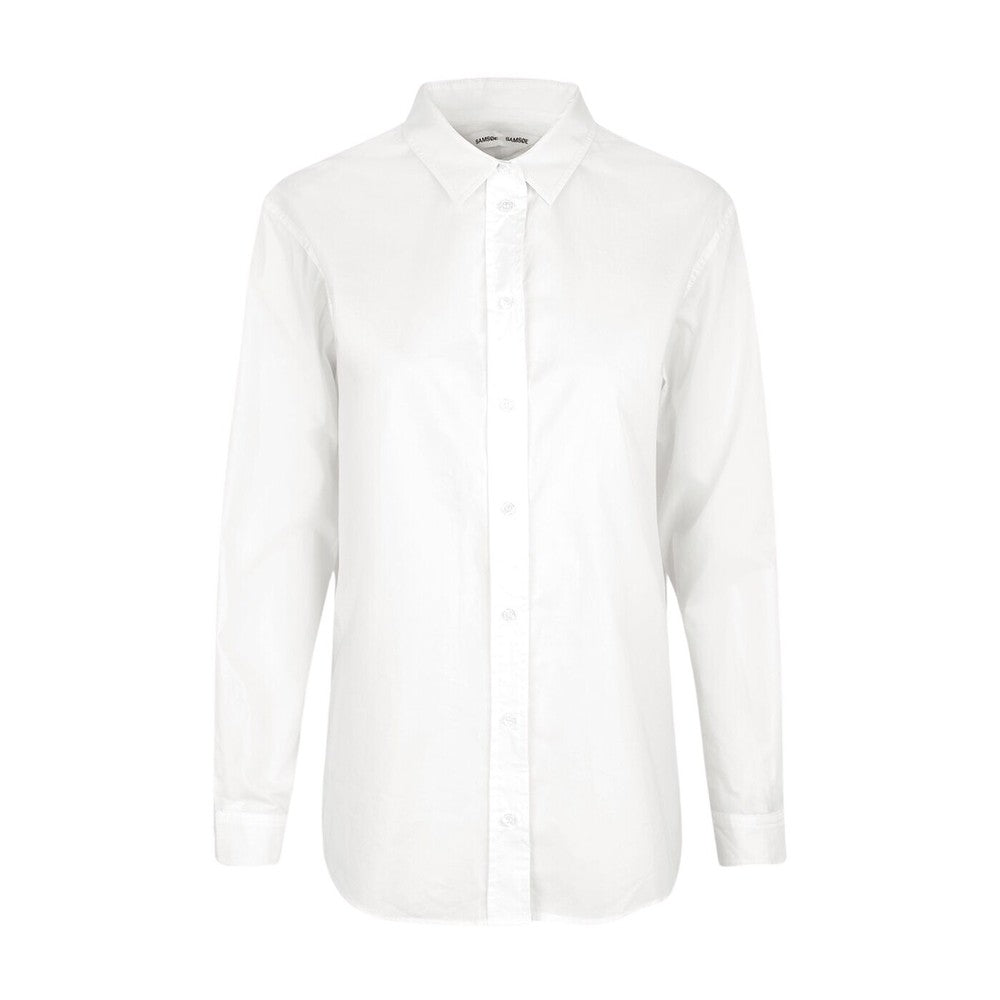 Mina Shirt - White - Samsøe Samsøe - Bluser & Skjorter - VILLOID.no