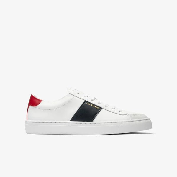 Vision Leather - White Navy Red