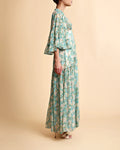 Chiffon V-Neck Dress - New York Blossom