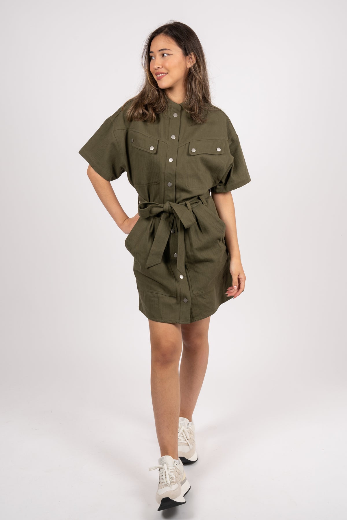 Archer Dress Cre - Army